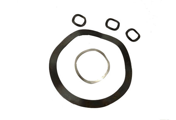 Black E - Coating Metal Ring Gasket Curve Shape For Car Shock Absorber