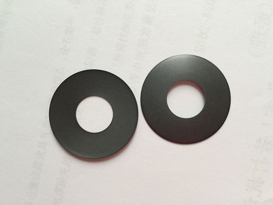Carbon Filled PTFE Ring Disc PTFE Ring Gasket With Low Friction Band Sinter Piston For Car Shocks